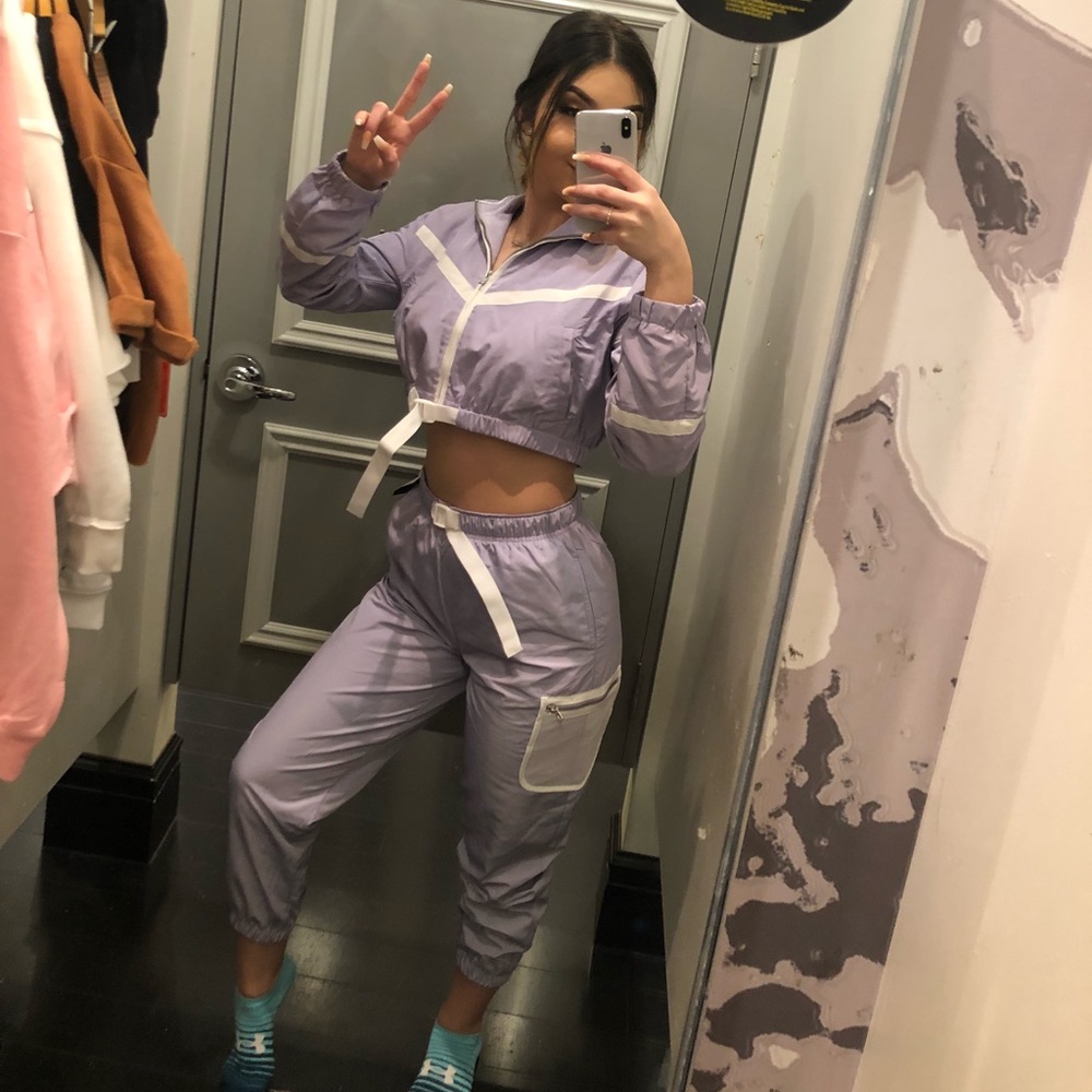 Lavender forever 21 2 piece set